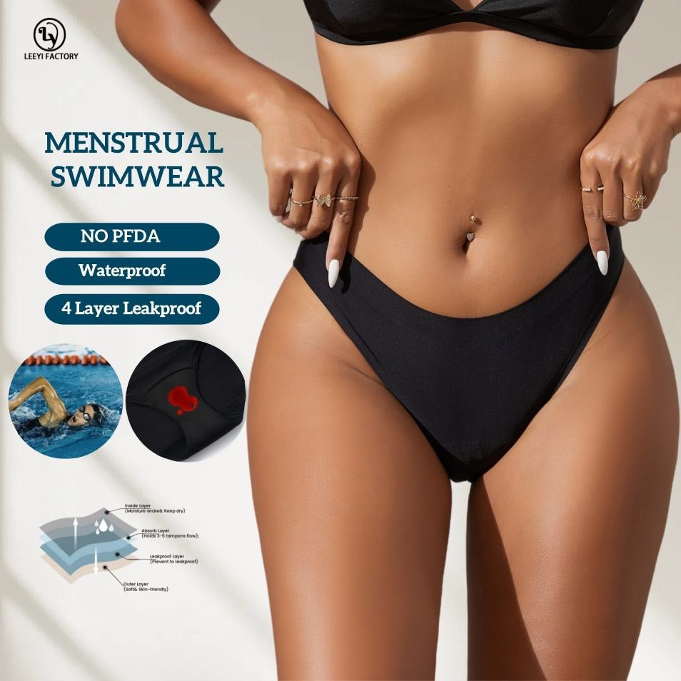 Maillot de bain menstruel imperméable sans couture pour femmes