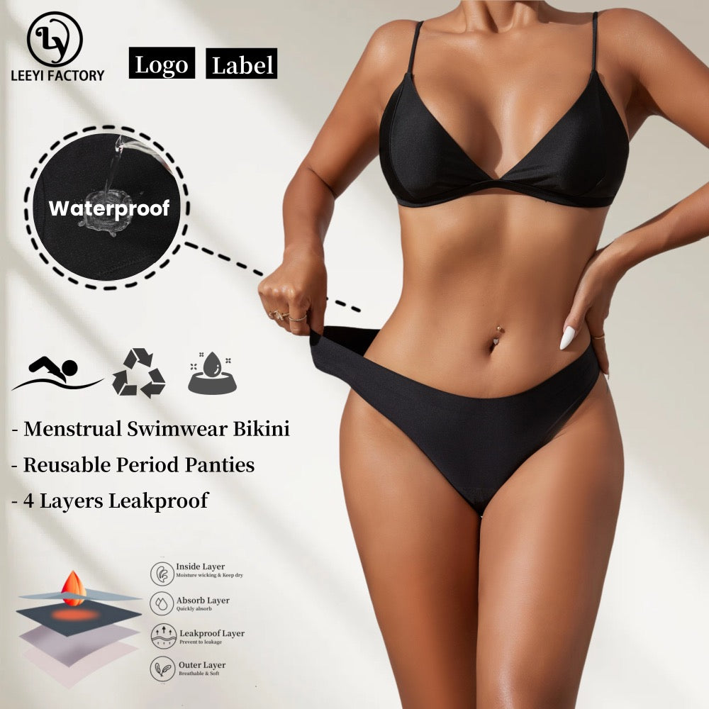 Maillot de bain menstruel imperméable sans couture pour femmes