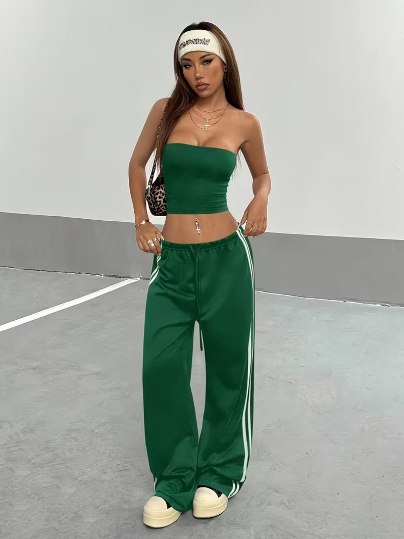 Ensemble haut à compression et pantalon long